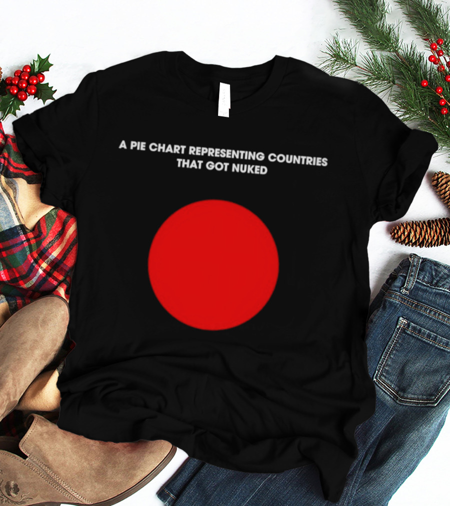 Pie Chart Japan Flag Nuked Countries T-Shirt