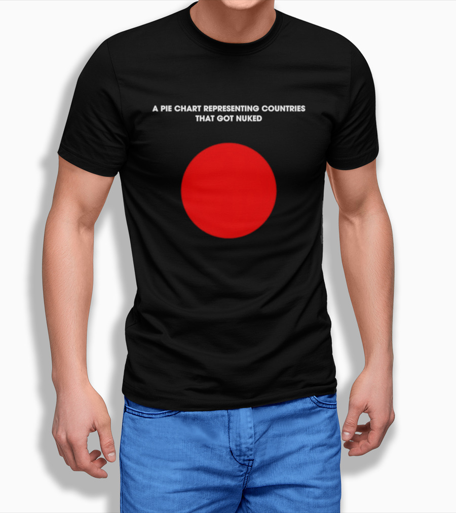 Pie Chart Japan Flag Nuked Countries T-Shirt