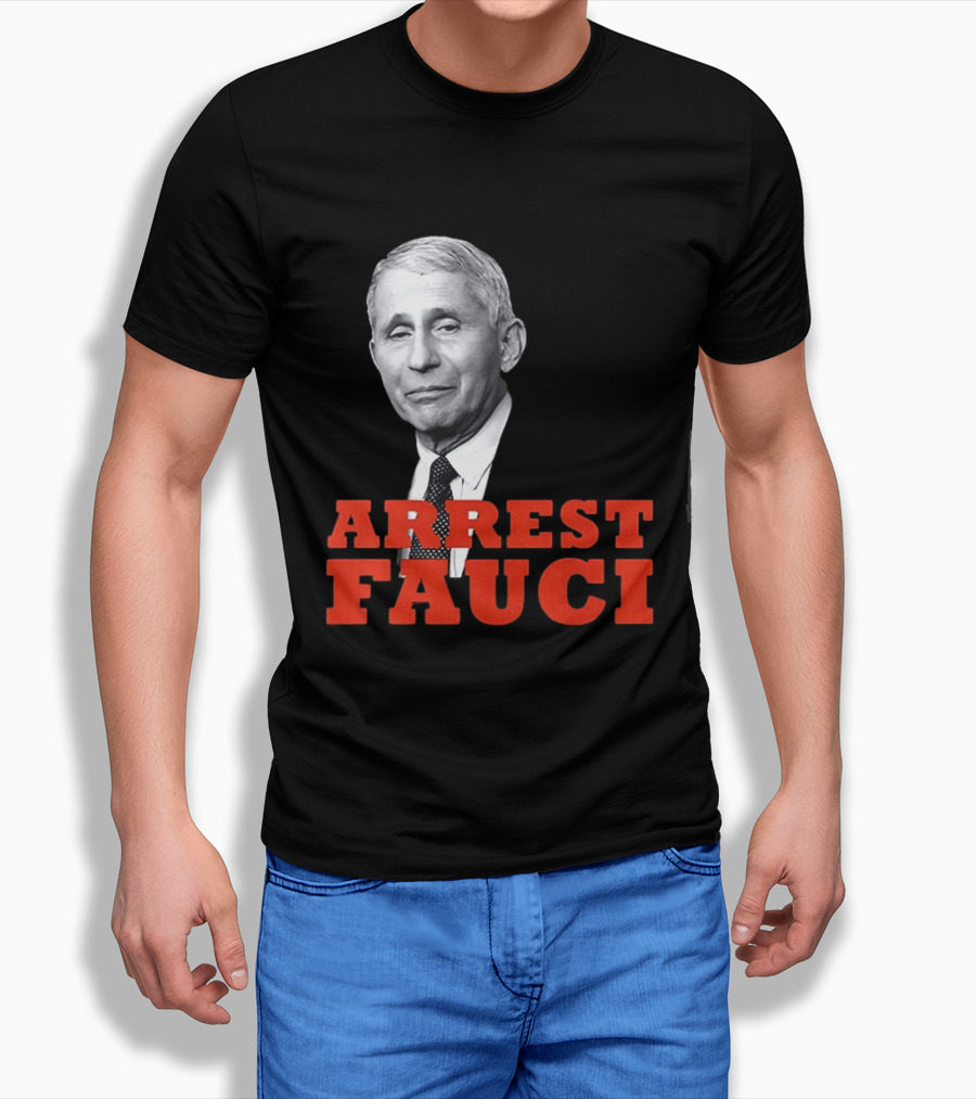 Arrest Dr Fauci Meme Face T-Shirt