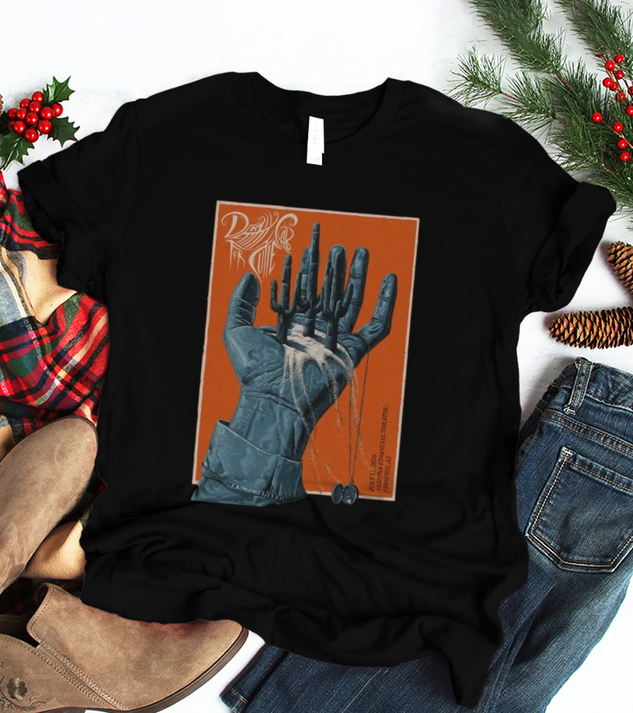 Death Cab For Cutie July 31 2026 Arizona Financial Theatre Phoenix AZ Cactus Hand T-Shirt