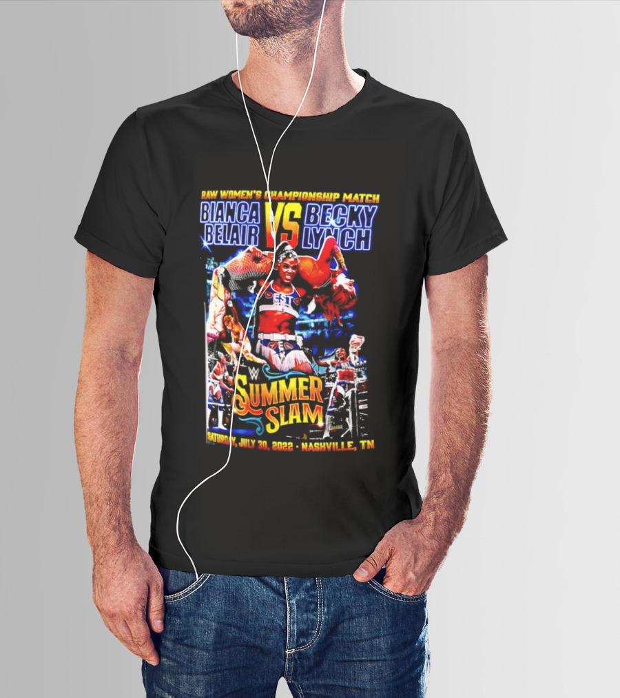 SummerSlam 2022 Bianca Belair Vs Becky Lynch Championship Match T-Shirt