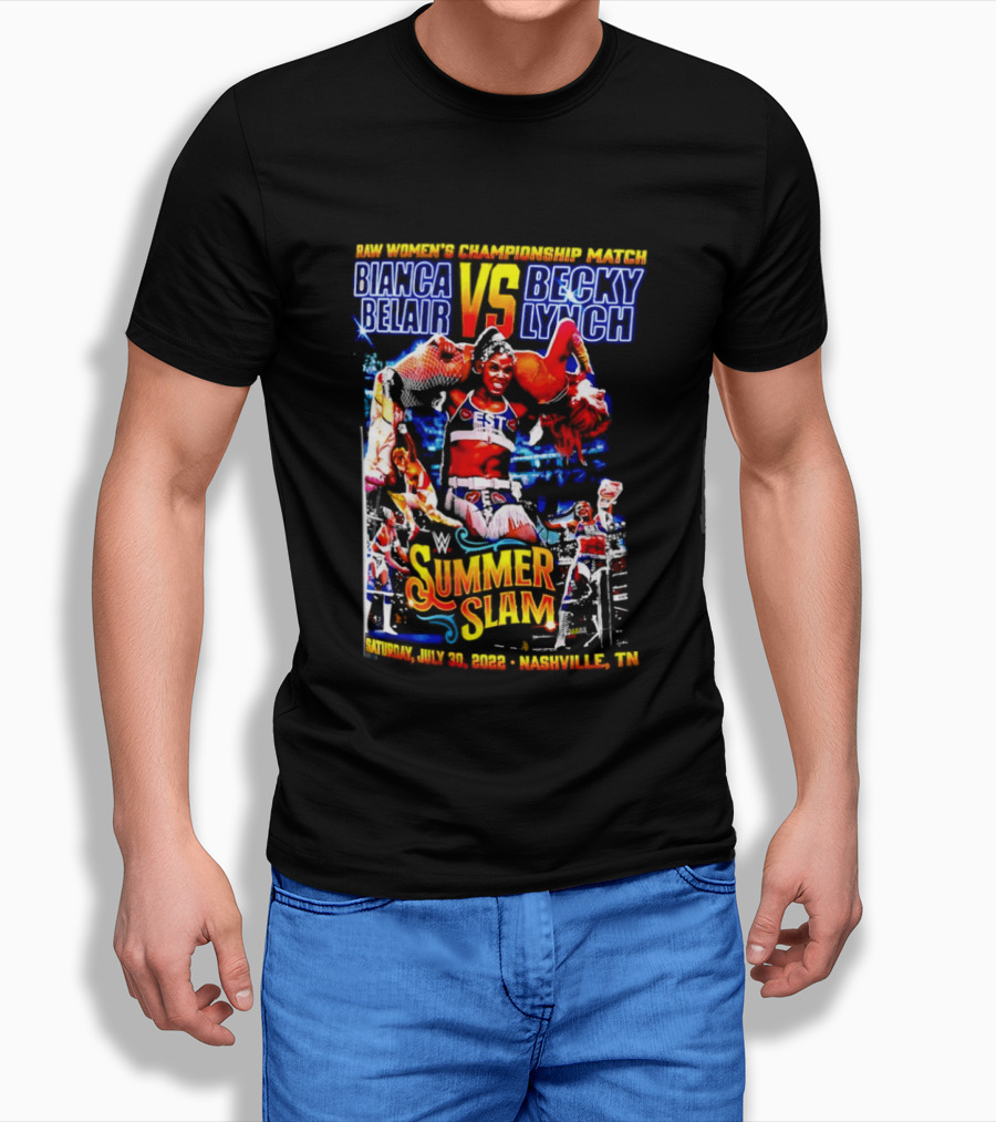SummerSlam 2022 Bianca Belair Vs Becky Lynch Championship Match T-Shirt