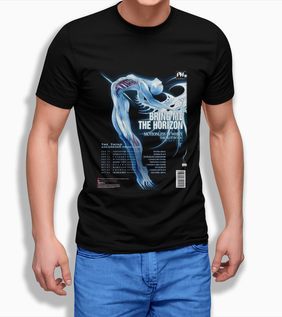 Bring Me The Horizon Motionless In White The Plot In You 2026 North America Tour T-Shirt