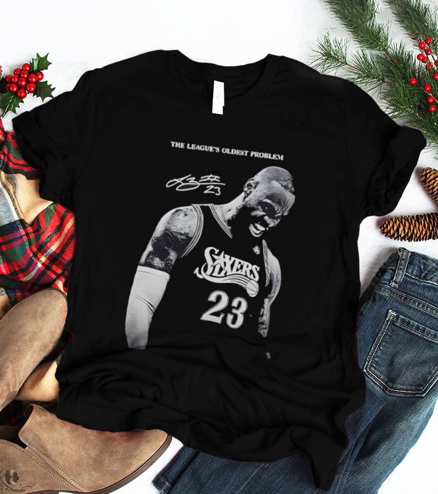 The League's Oldest Problem LeBron James Sixers 23 T-Shirt