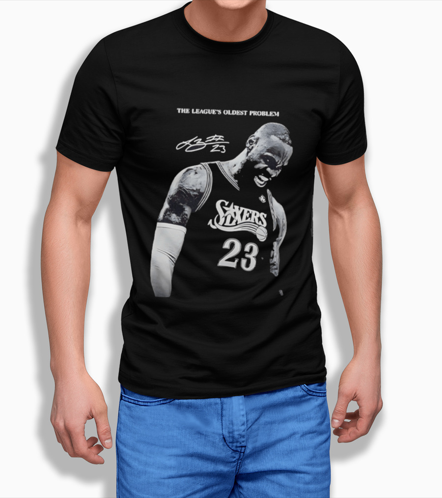 The League's Oldest Problem LeBron James Sixers 23 T-Shirt