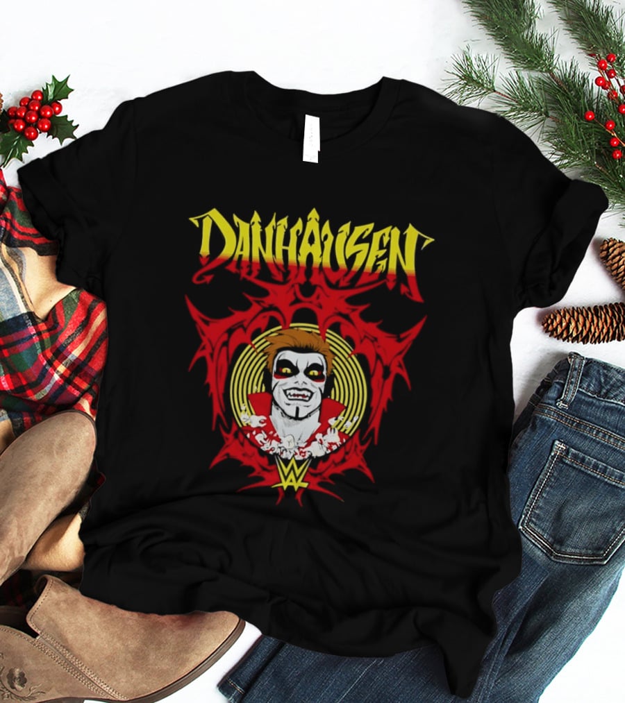Danhausen WWE Vector Face Paint And Red T-Shirt