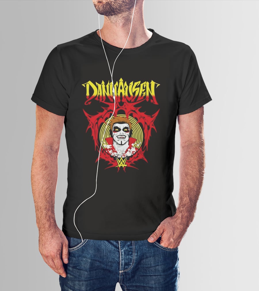 Danhausen WWE Vector Face Paint And Red T-Shirt