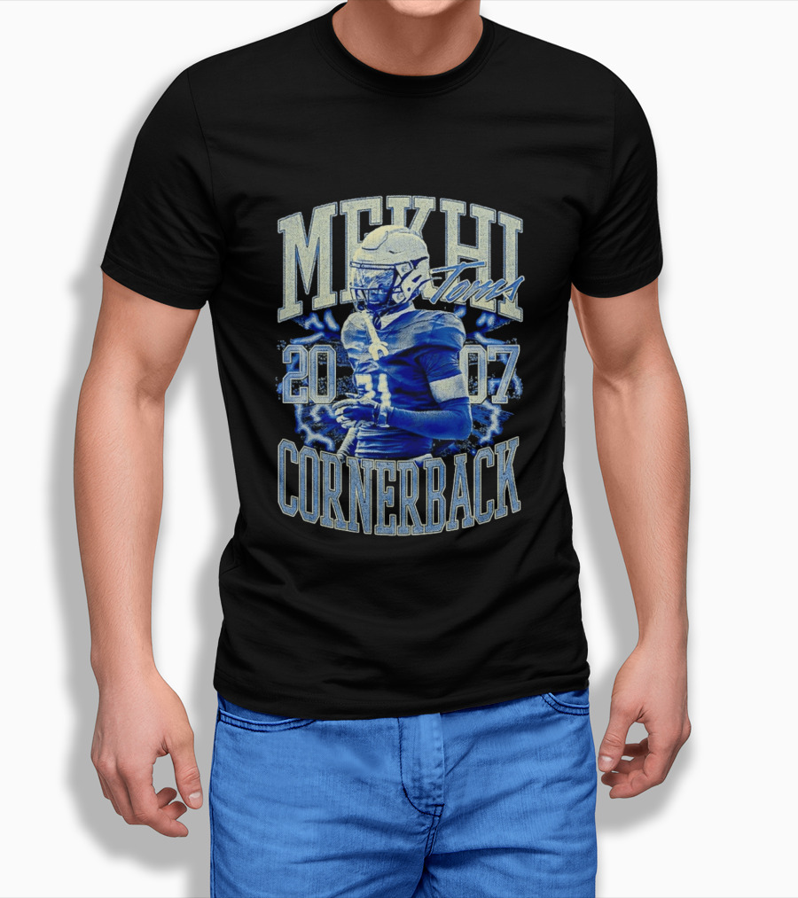 Mekhi Toms Cornerback 2007 Football Player Sports T-Shirt