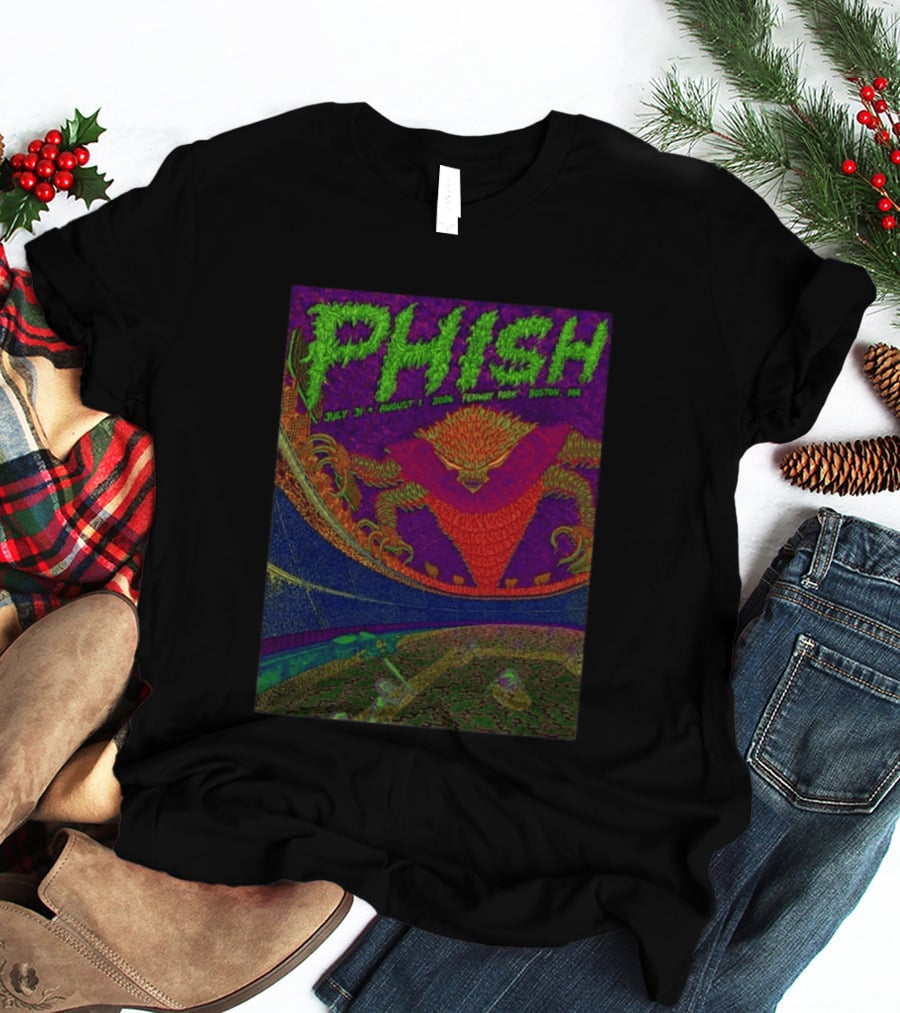 Phish July 31 August 1 2026 Fenway Park Boston MA Tetsunori Tawaraya LE T-Shirt
