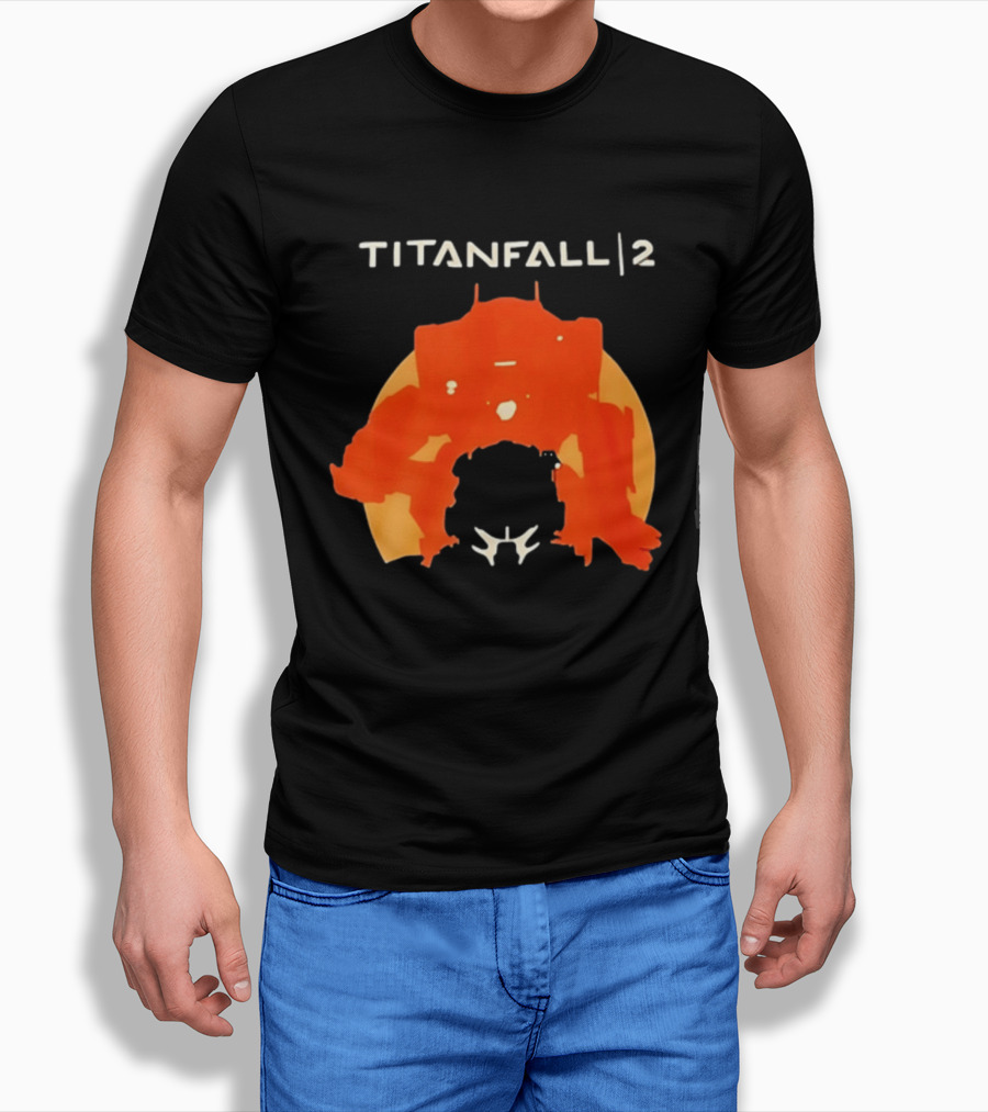 Rip Vince Zampella Titanfall 2 Orange Mech T-Shirt