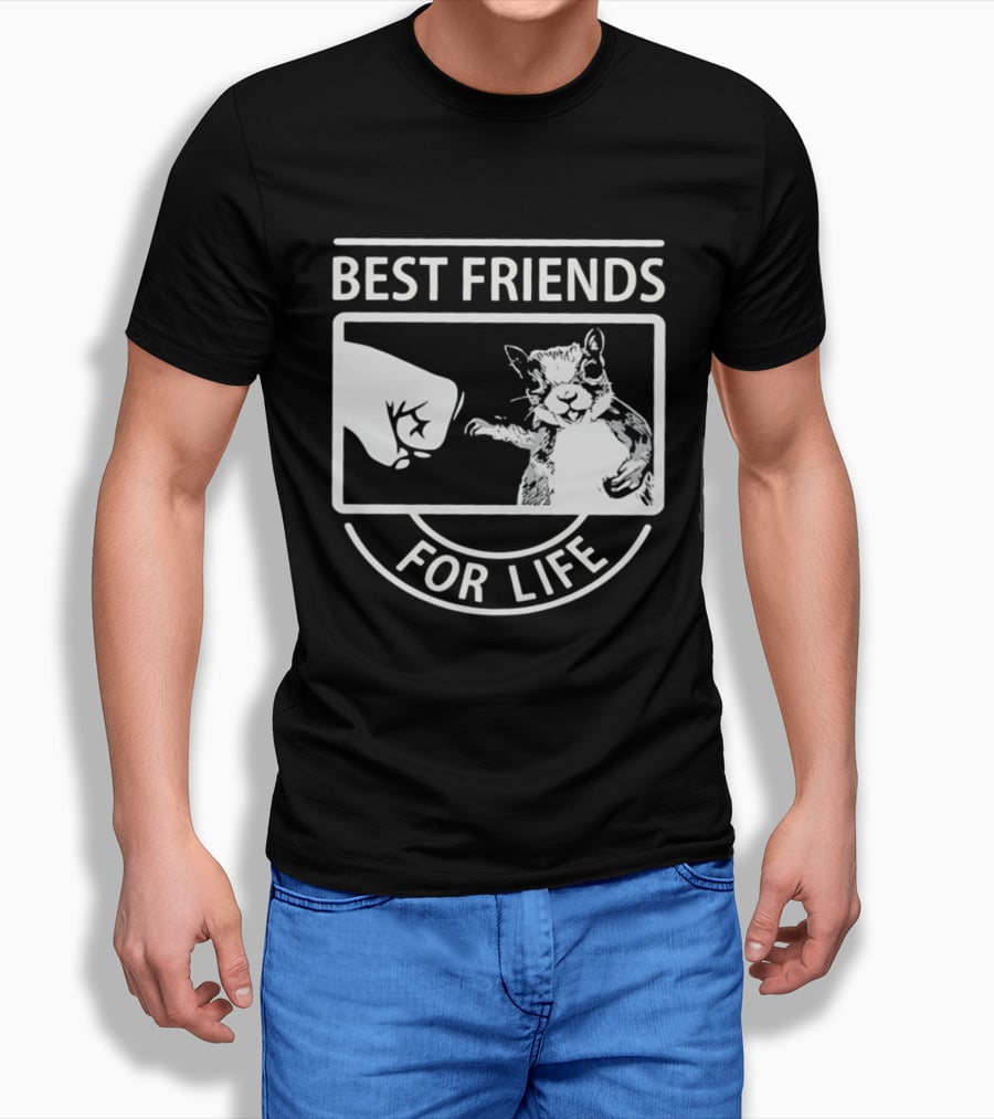 Best Friends For Life Squirrel Fist Bump T-Shirt