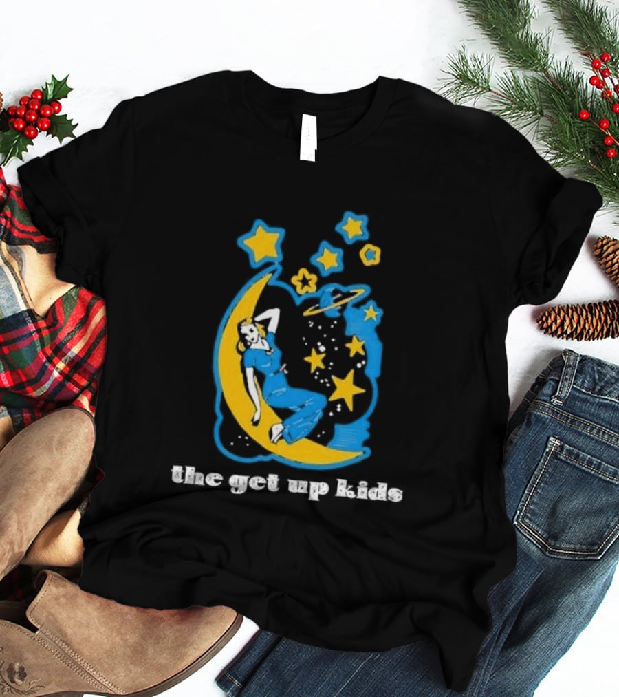 The Get Up Kids Woman On Crescent Moon With Stars T-Shirt