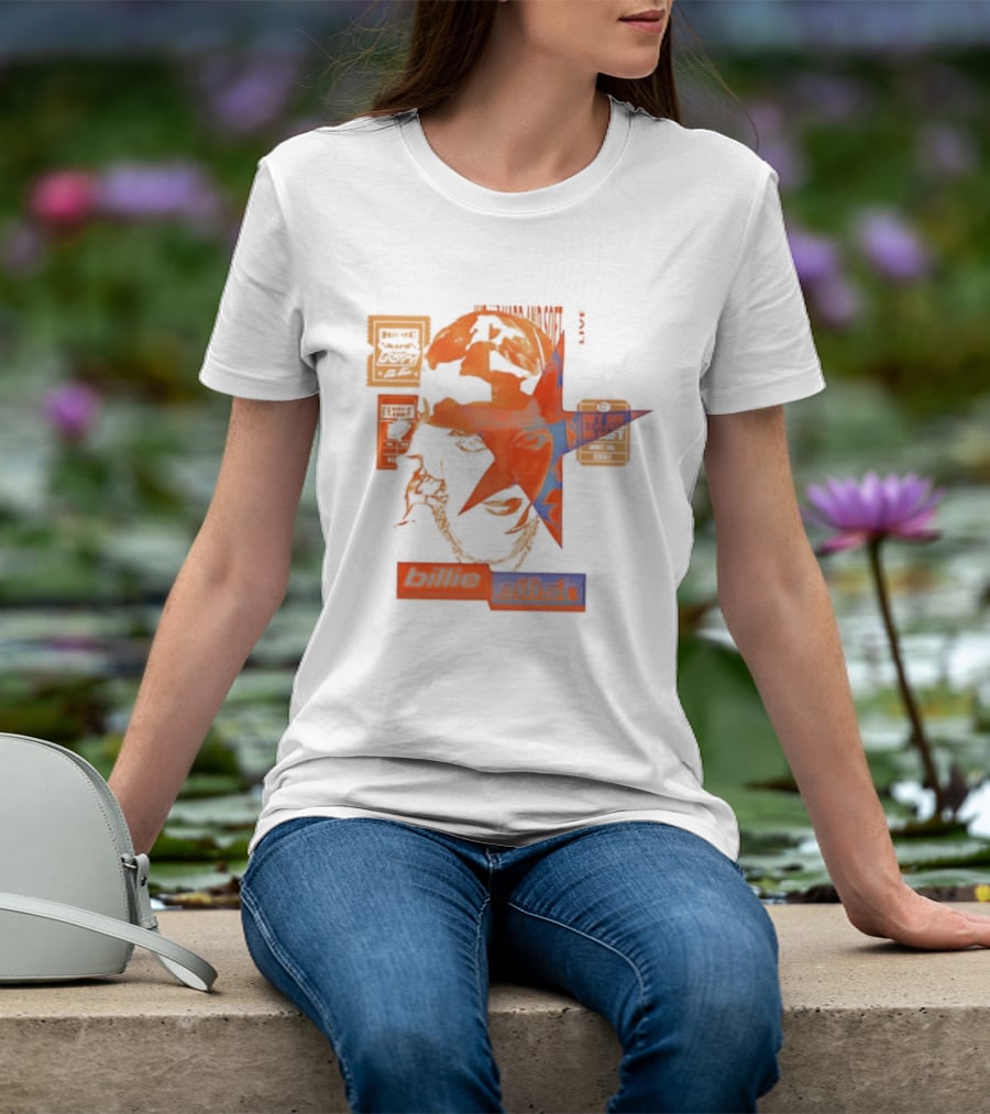 Billie Eilish Star Face Hit Me Hard T-Shirt