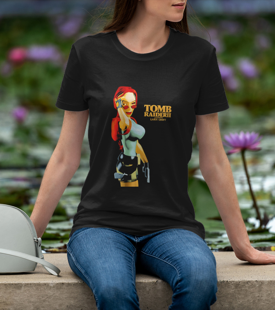 Lara Croft Tomb Raider II Starring Iconic Video Game T-Shirt