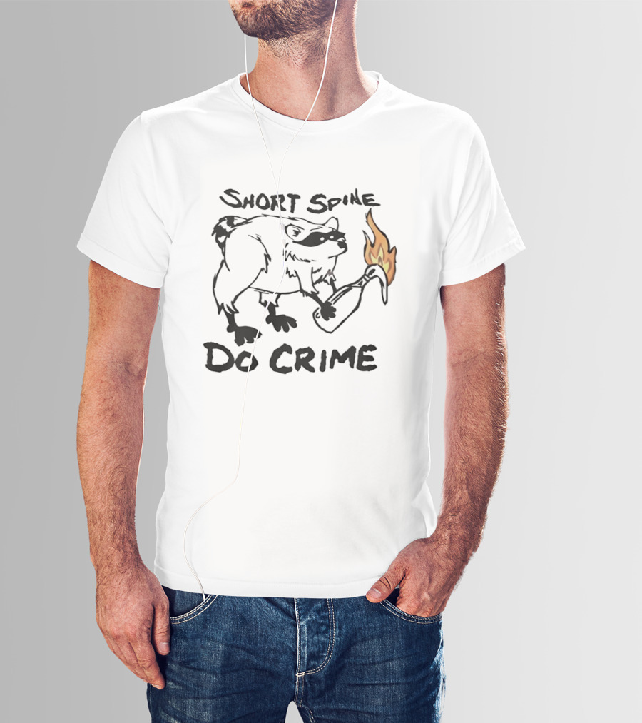 Short Spine Do Crime Jimothy Flame Bear T-Shirt