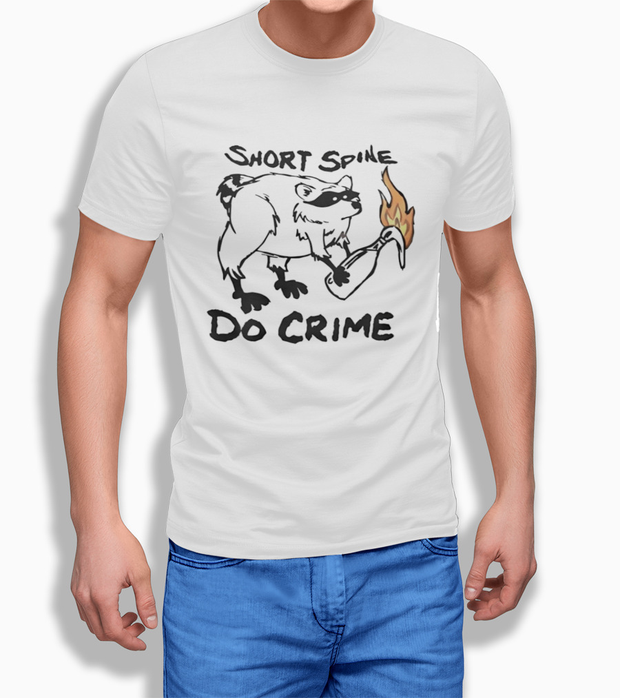Short Spine Do Crime Jimothy Flame Bear T-Shirt