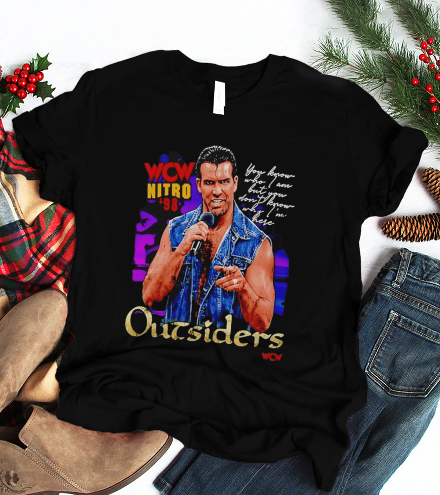 WCW Nitro '98 Scott Hall Outsiders You Know Who I Am T-Shirt