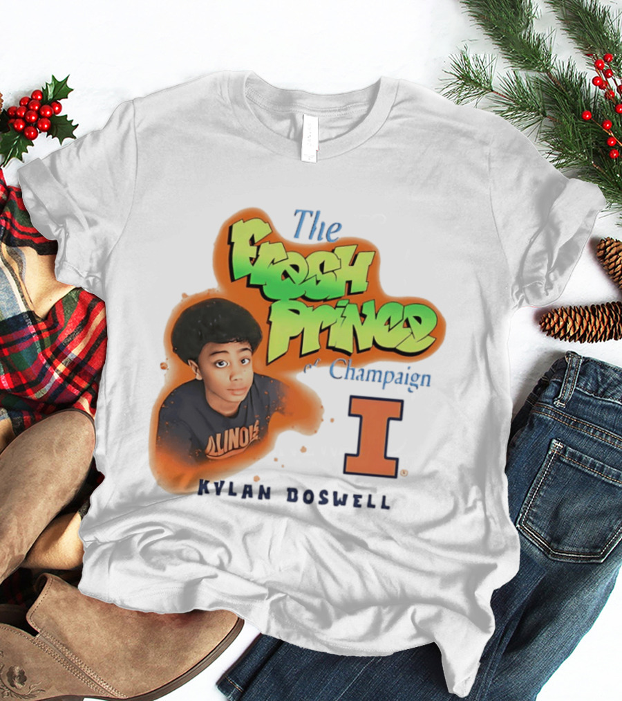 Kylan Boswell Illinois Fighting Illini The Fresh Prince Of Champaign T-Shirt