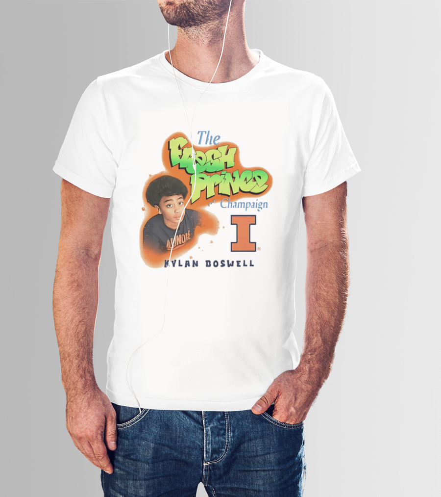 Kylan Boswell Illinois Fighting Illini The Fresh Prince Of Champaign T-Shirt