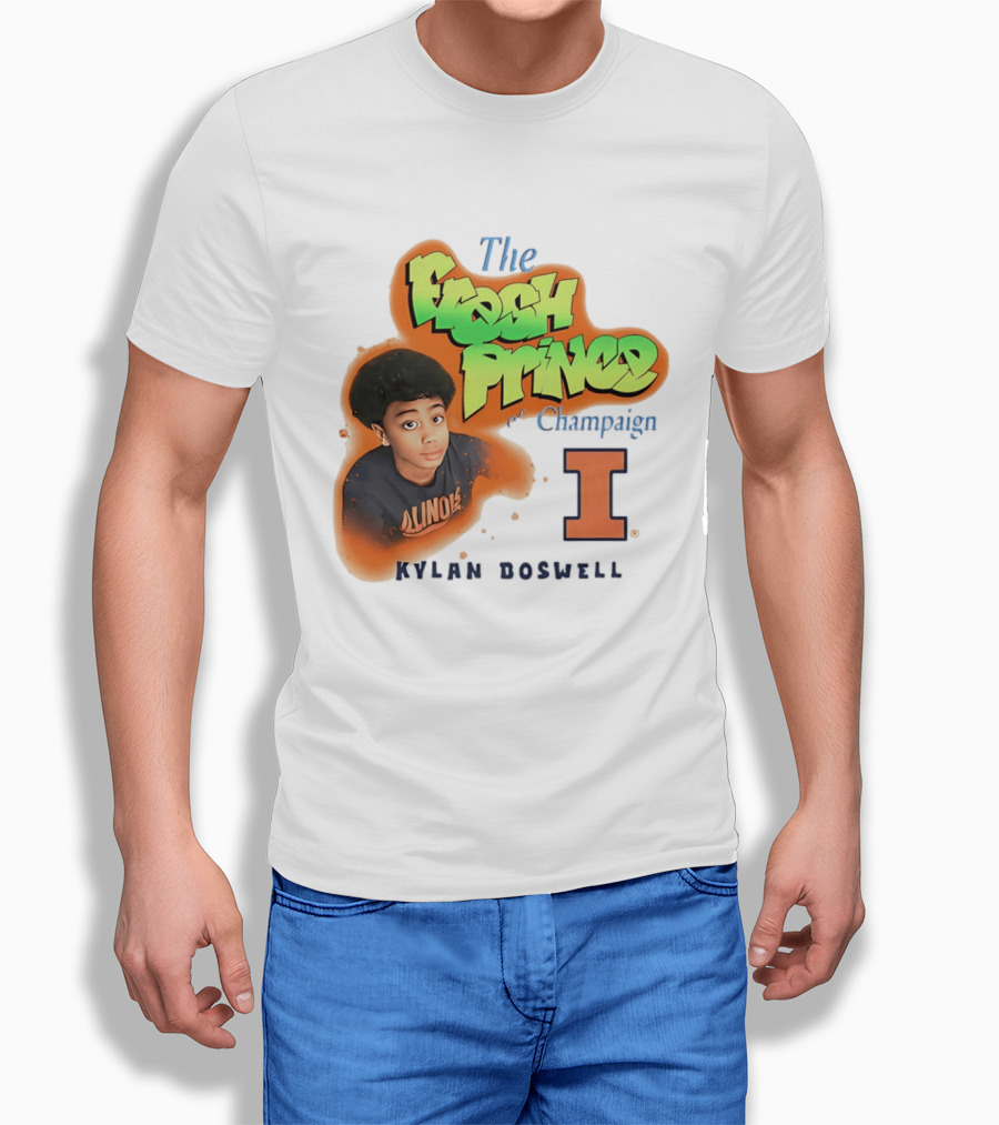 Kylan Boswell Illinois Fighting Illini The Fresh Prince Of Champaign T-Shirt