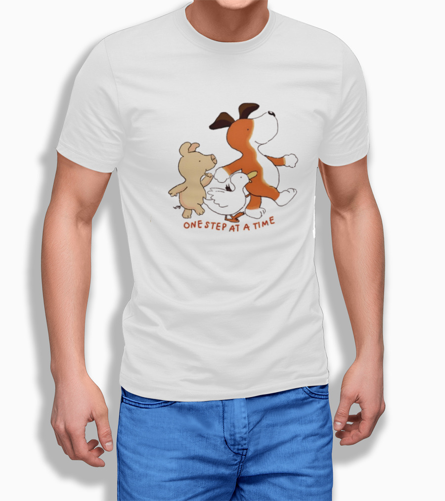 Dog Pig And Duck One Step At A Time T-Shirt