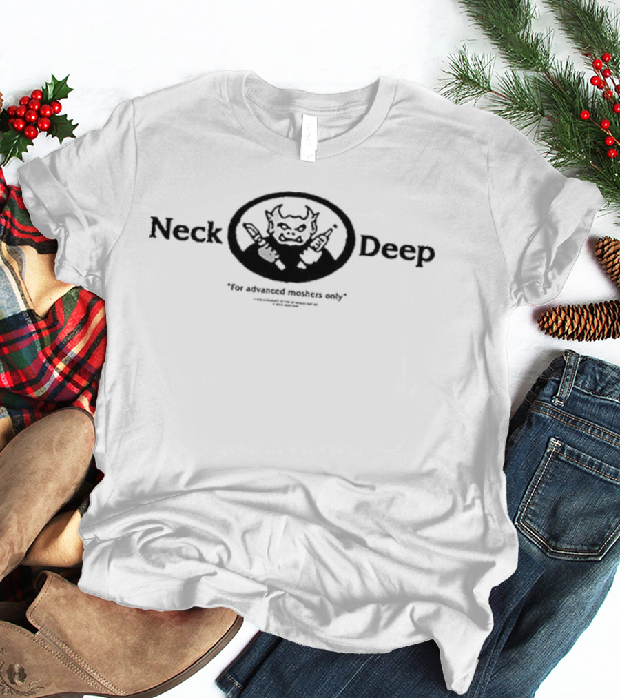Neck Deep Gargoyle For Advanced Moshers Only Woodmark T-Shirt