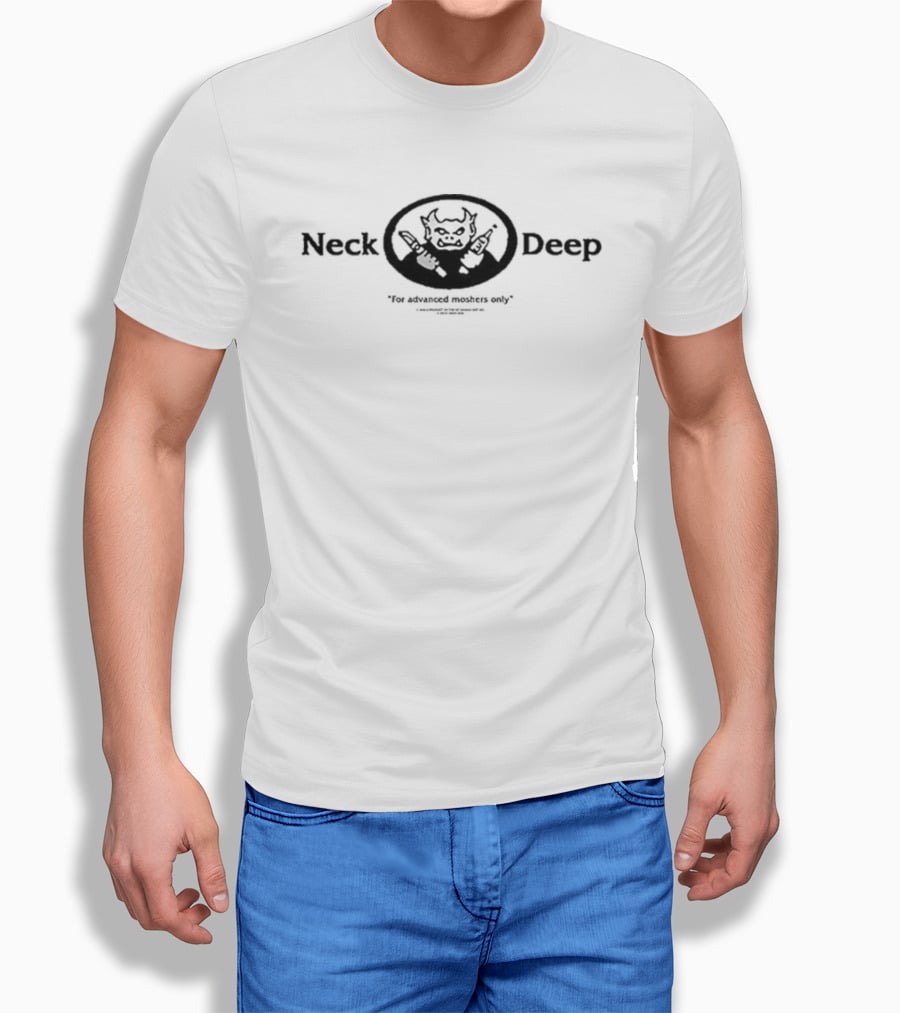 Neck Deep Gargoyle For Advanced Moshers Only Woodmark T-Shirt