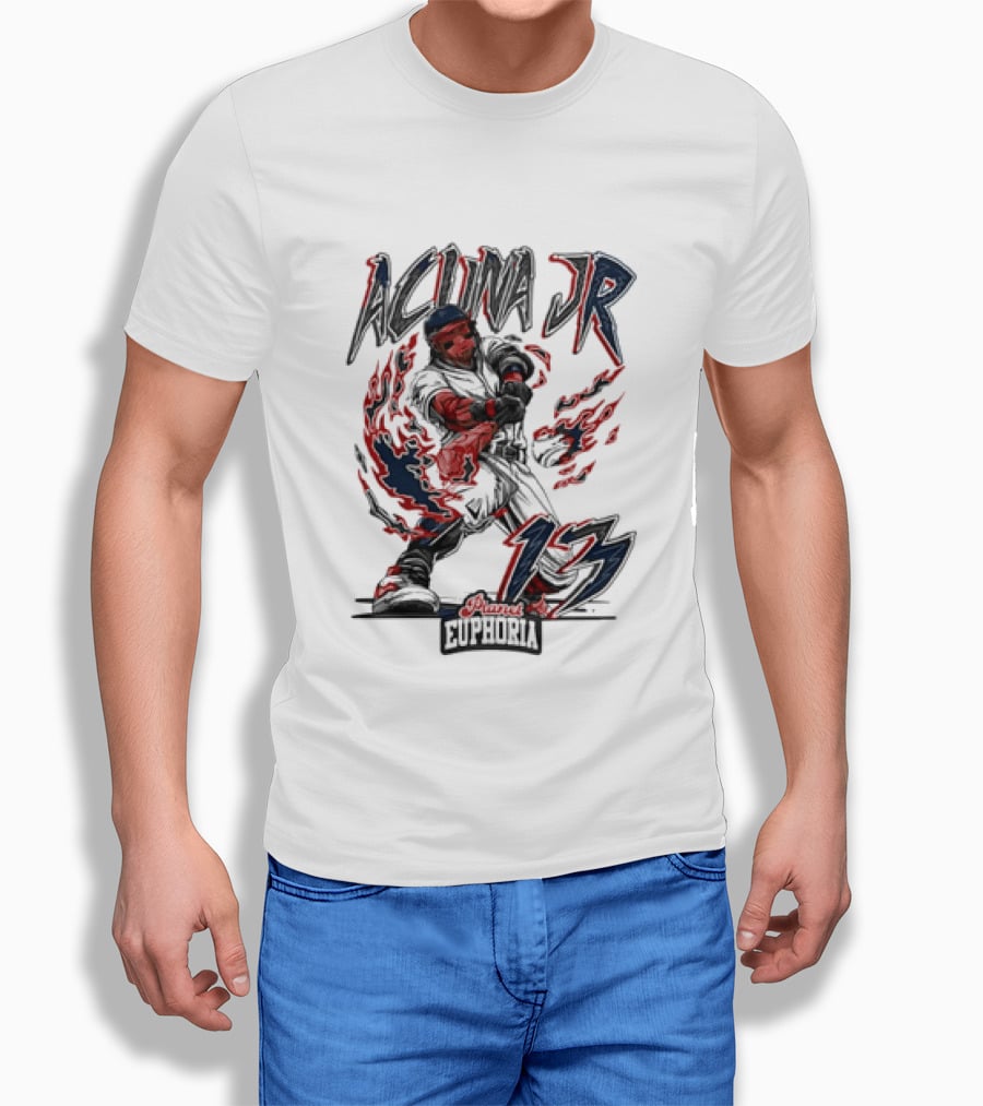 Acuna Jr 13 Euphoria Atlanta Braves T-Shirt