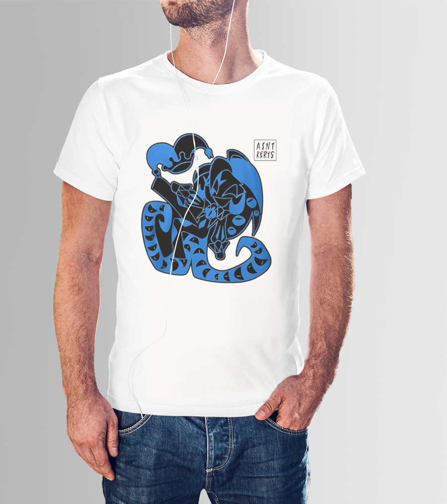 Shadow Milk Cookie Run A4NT Peeking Jester Snake T-Shirt