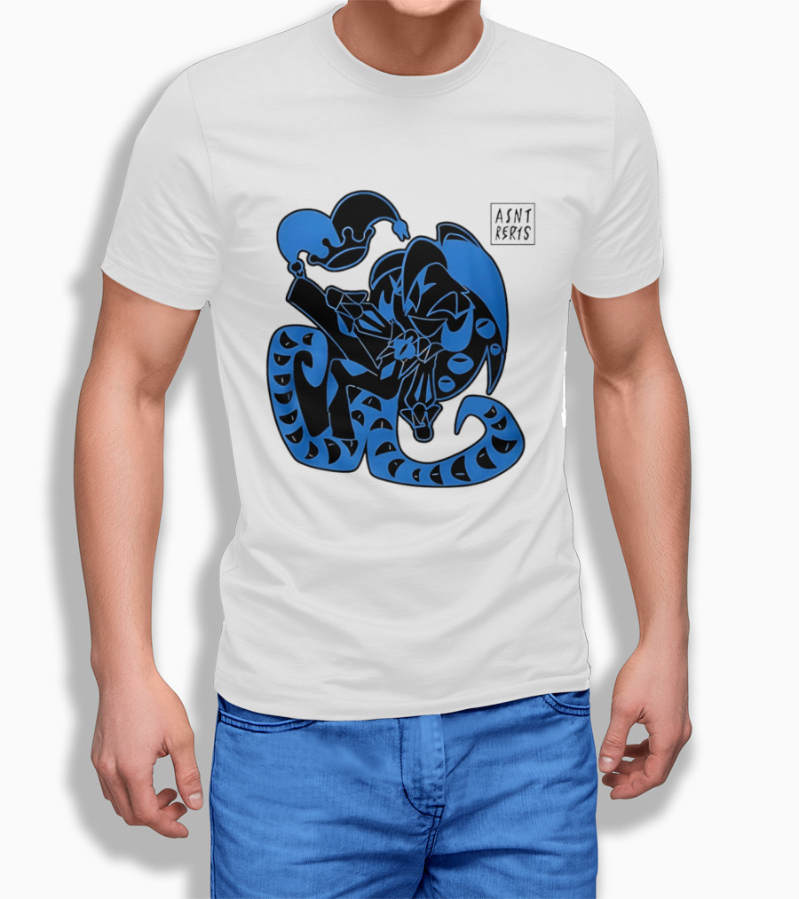 Shadow Milk Cookie Run A4NT Peeking Jester Snake T-Shirt