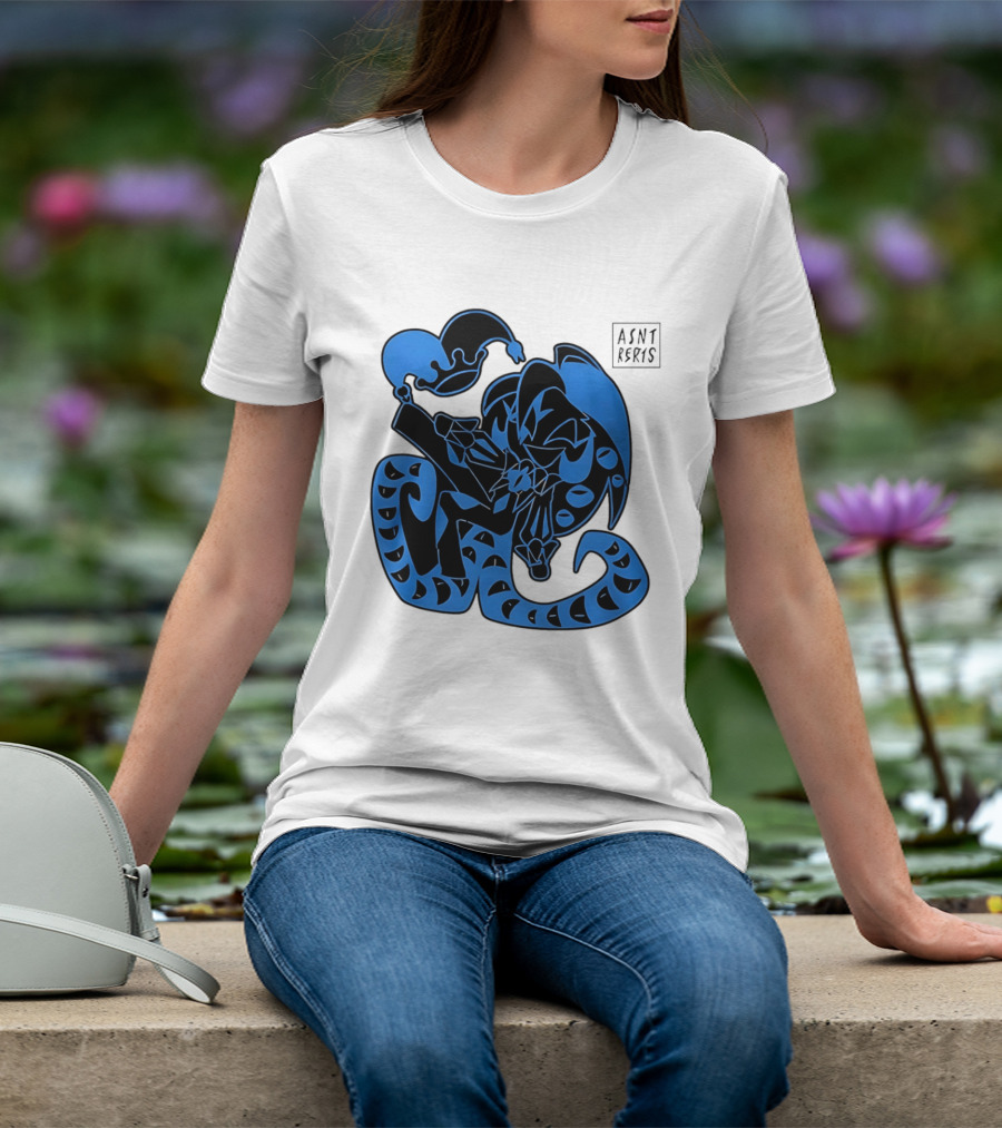 Shadow Milk Cookie Run A4NT Peeking Jester Snake T-Shirt