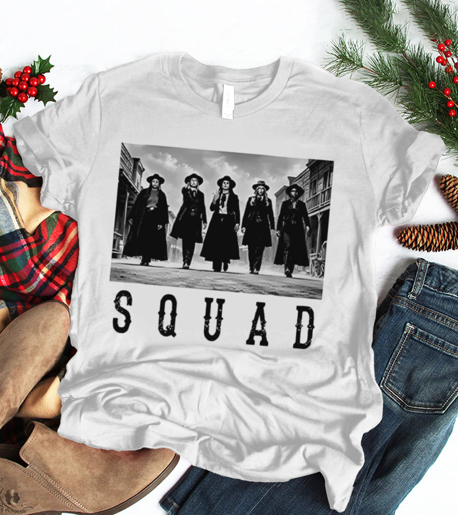 Indiana Fever Squad Caitlin Clark Lexie Hull Aliyah Boston Kelsey Mitchell Sophie Cunningham Western Walk T-Shirt