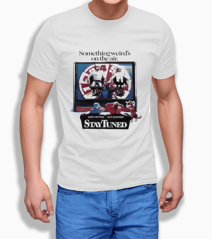 Stay Tuned Something Weird's On The Air John Ritter Pam Dawber T-Shirt