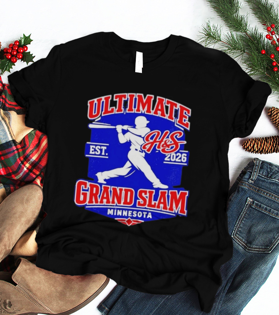 Ultimate H&S Grand Slam Baseball Minnesota Est 2026 T-Shirt