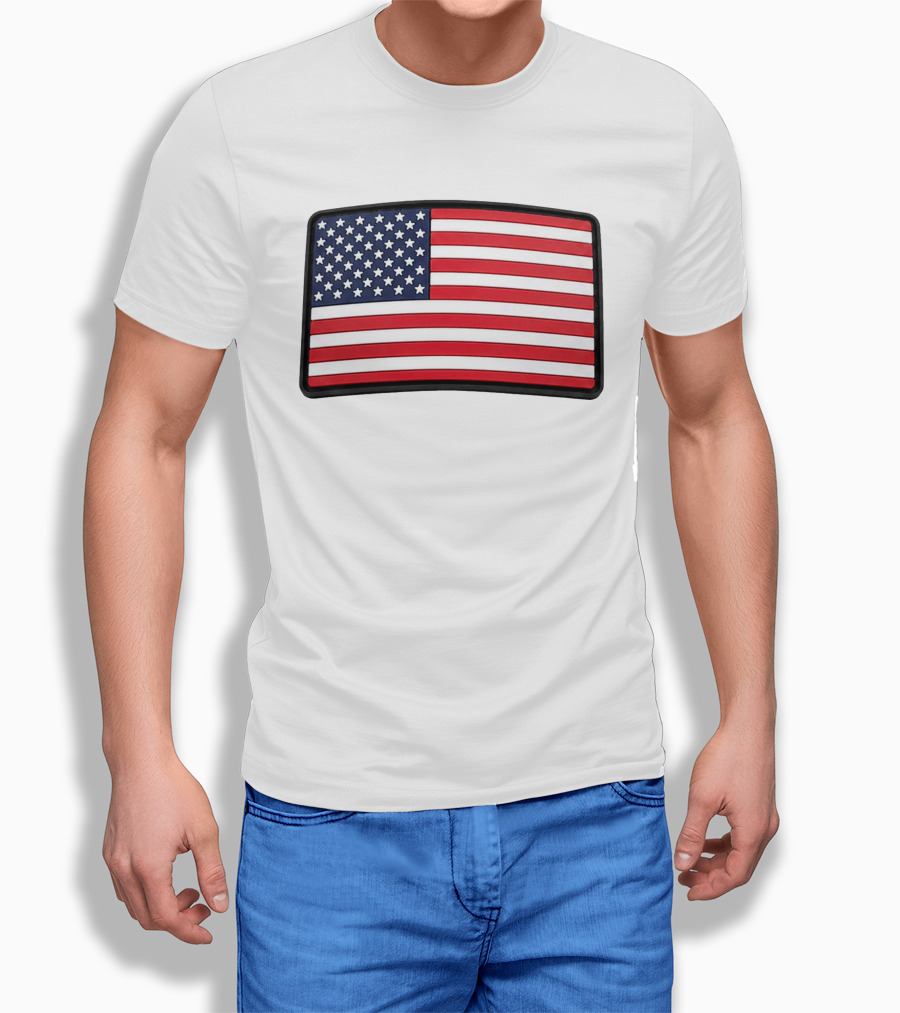 Dan Cevette American Flag Hat United States Stars And Stripes T-Shirt