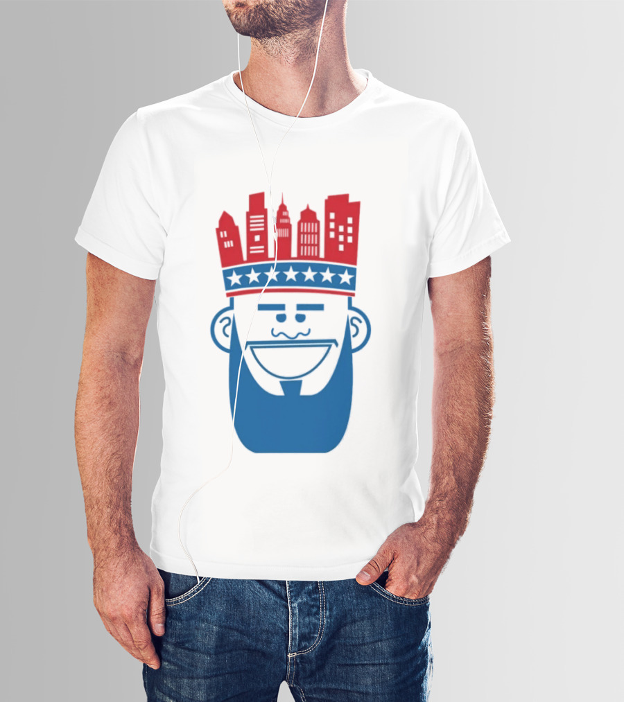 Lebron James Philadelphia 76ers Philly King Skyline Crown T-Shirt