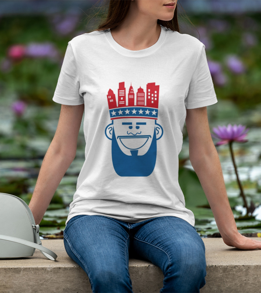 Lebron James Philadelphia 76ers Philly King Skyline Crown T-Shirt