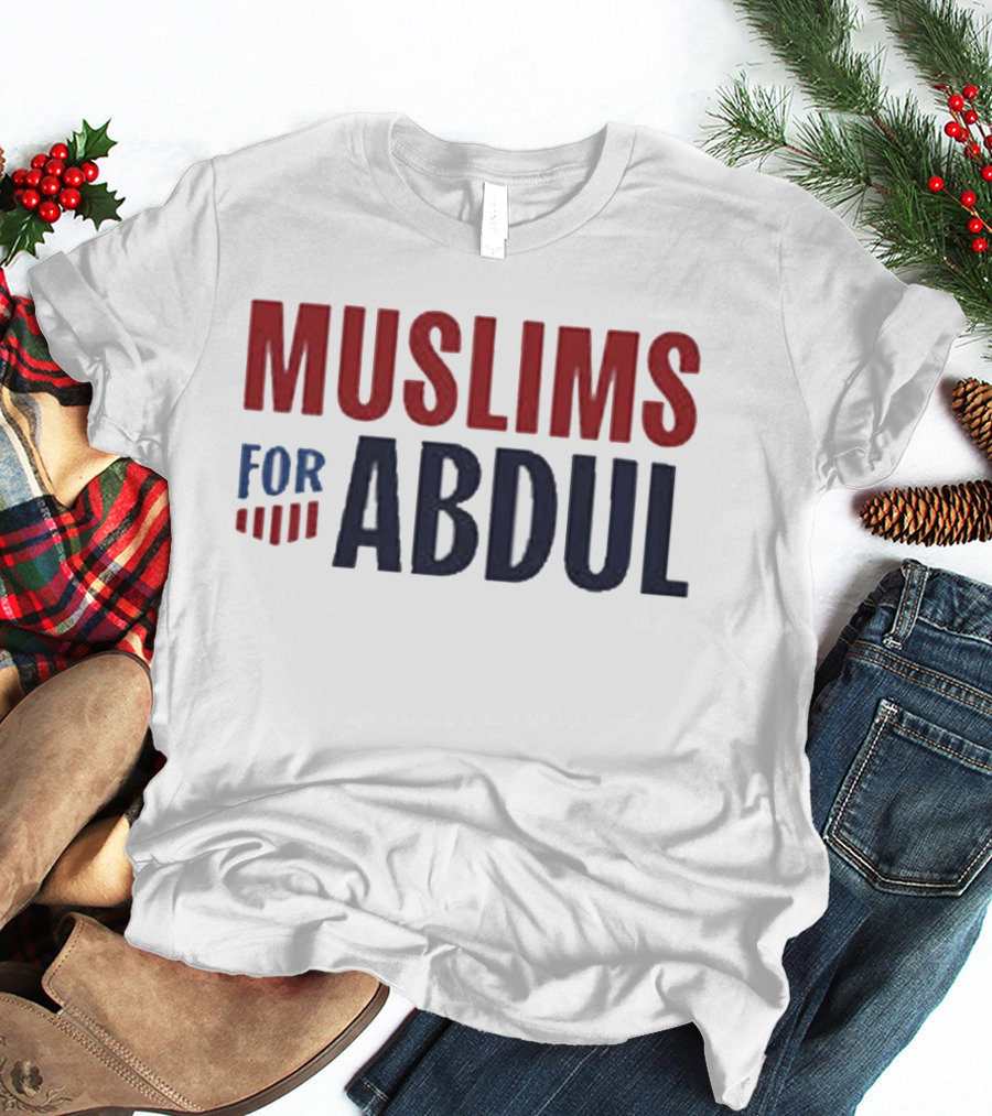 Muslims For Abdul 2026 Election Support Red And Blue T-Shirt