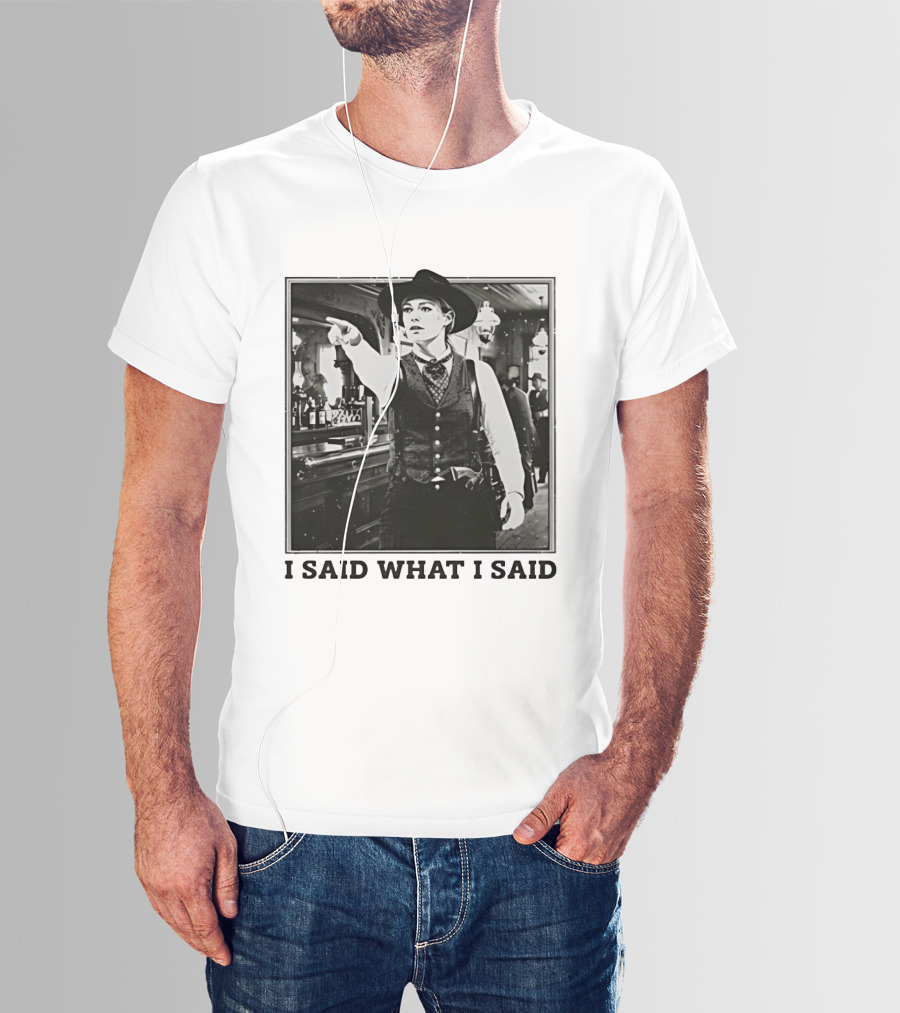 Sophie Cunningham Cowgirl I Said What I Said Indiana Fever T-Shirt