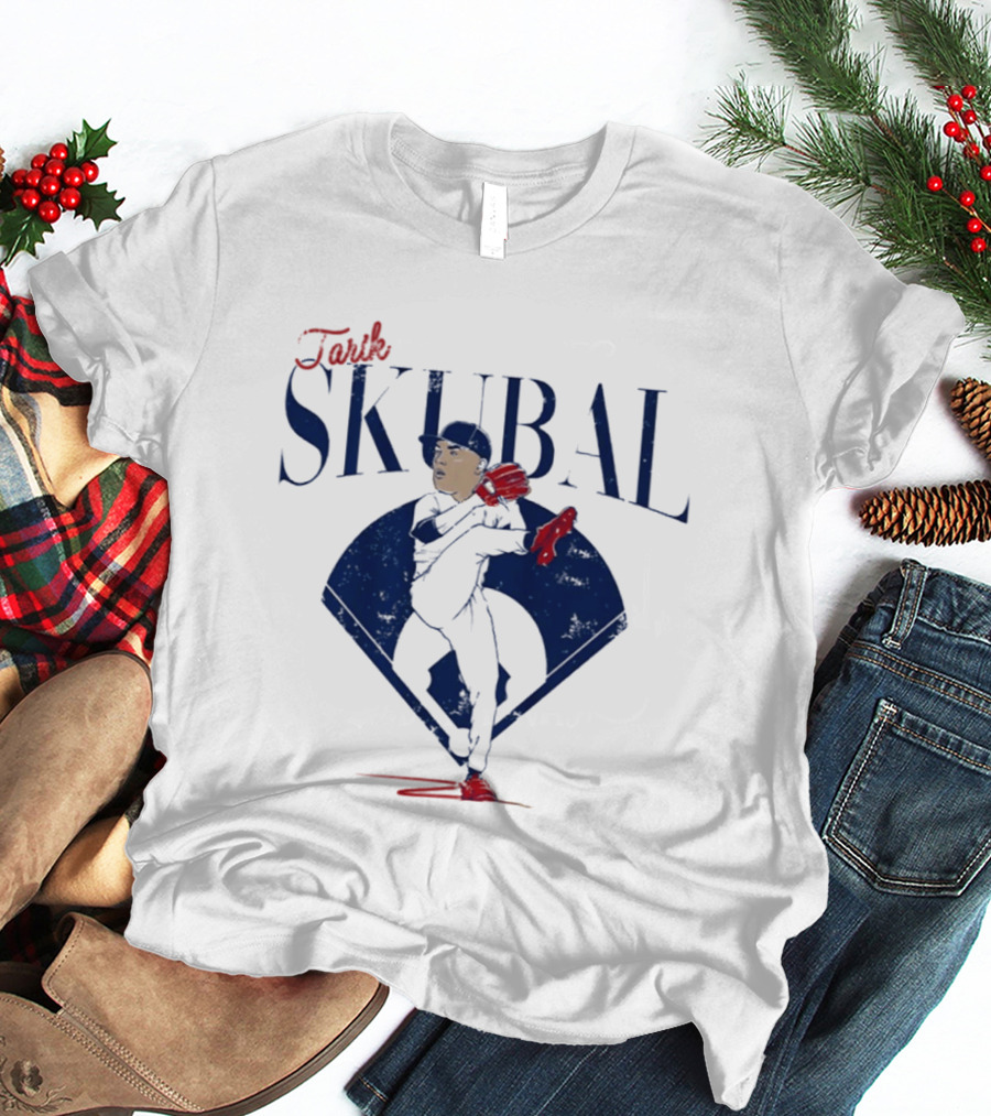 Tarik Skubal Pitcher Caricature MLB Dodgers T-Shirt