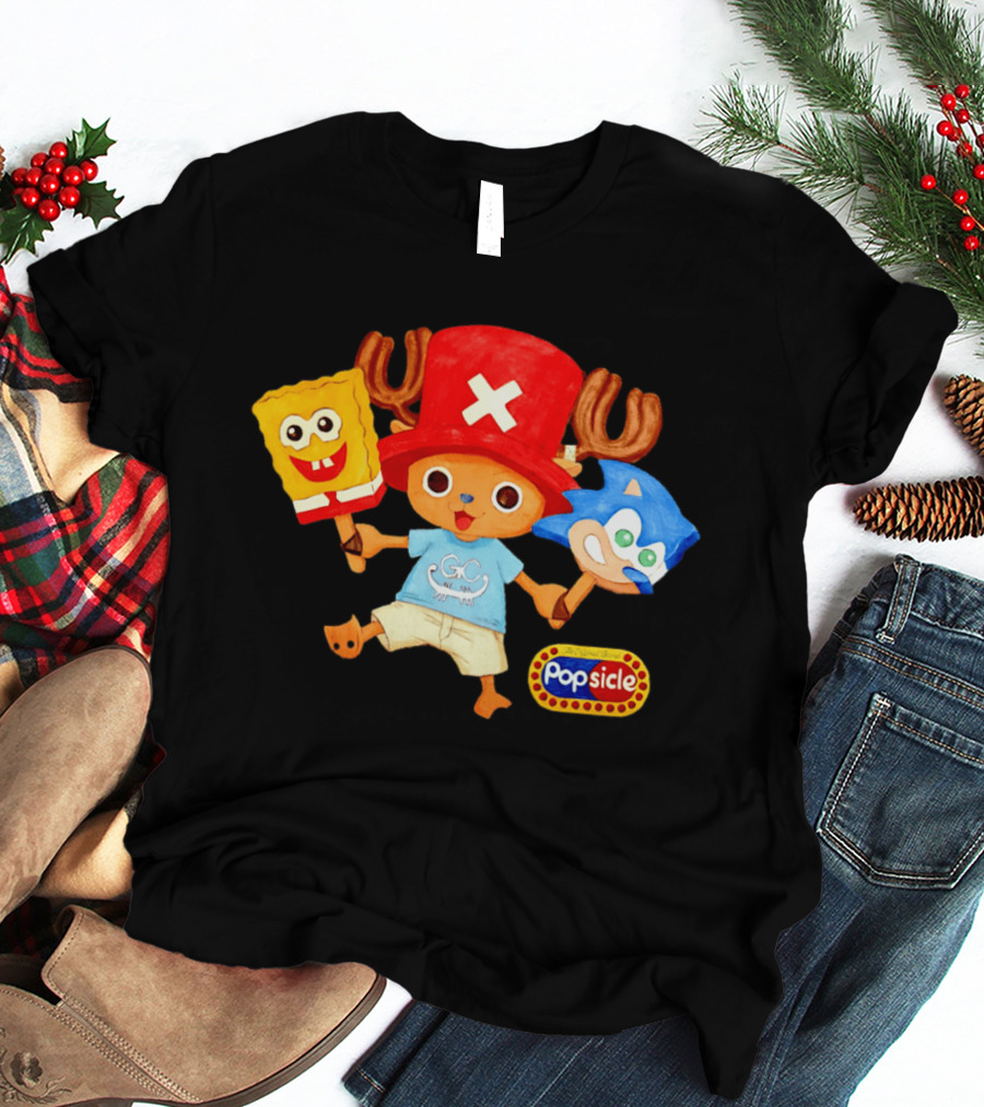 Chopper Popsicle SpongeBob Sonic T-Shirt