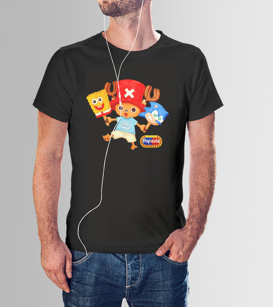 Chopper Popsicle SpongeBob Sonic T-Shirt