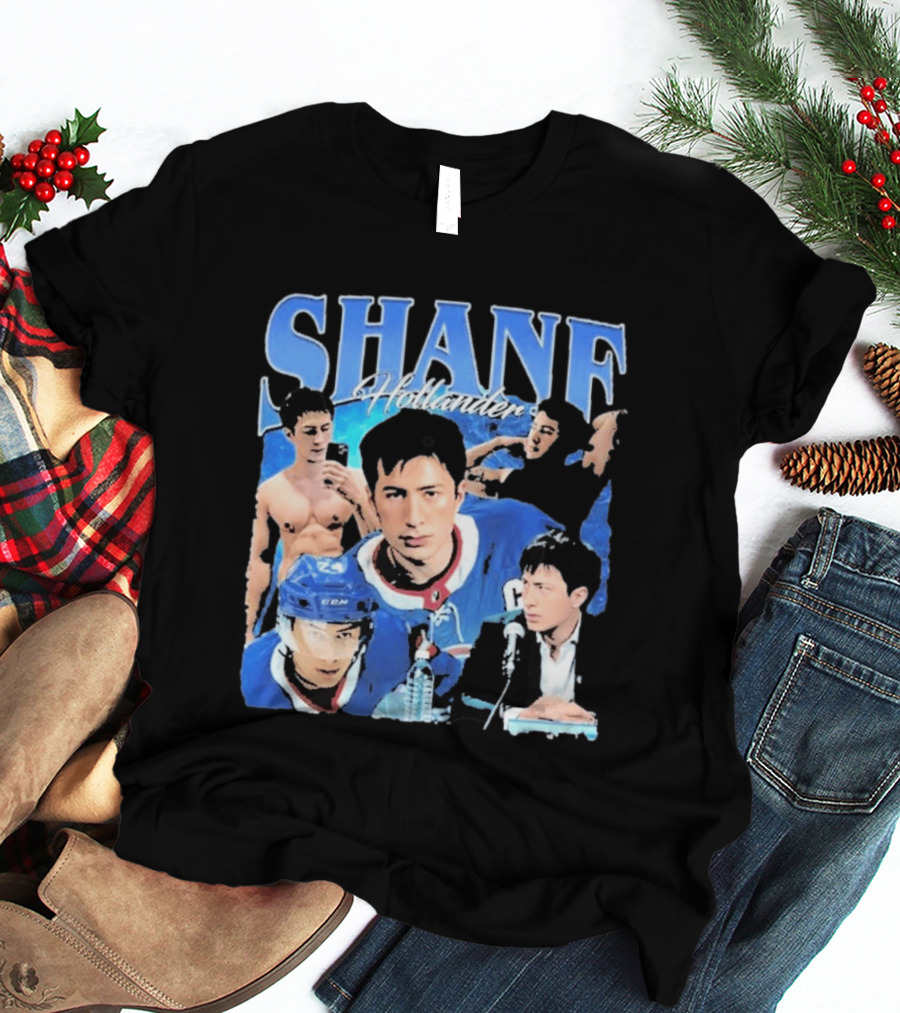 Shane Hollander Hockey Player Collage Hudson Williams T-Shirt