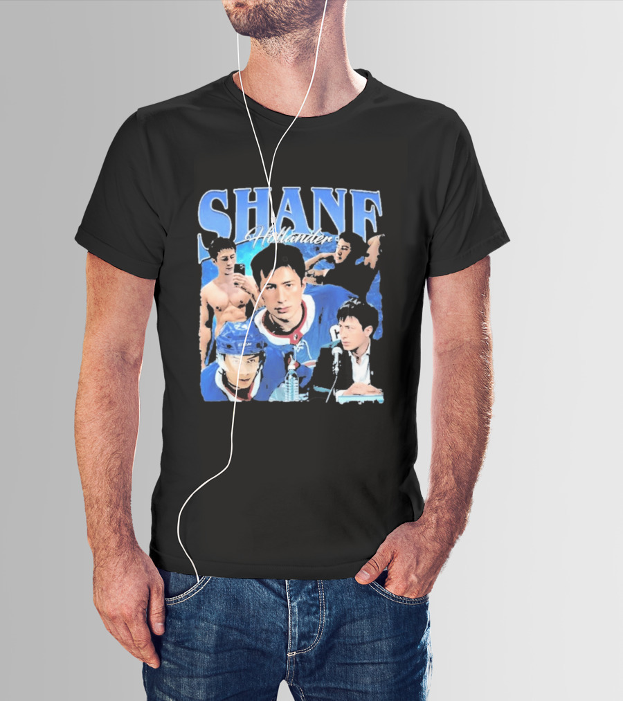 Shane Hollander Hockey Player Collage Hudson Williams T-Shirt
