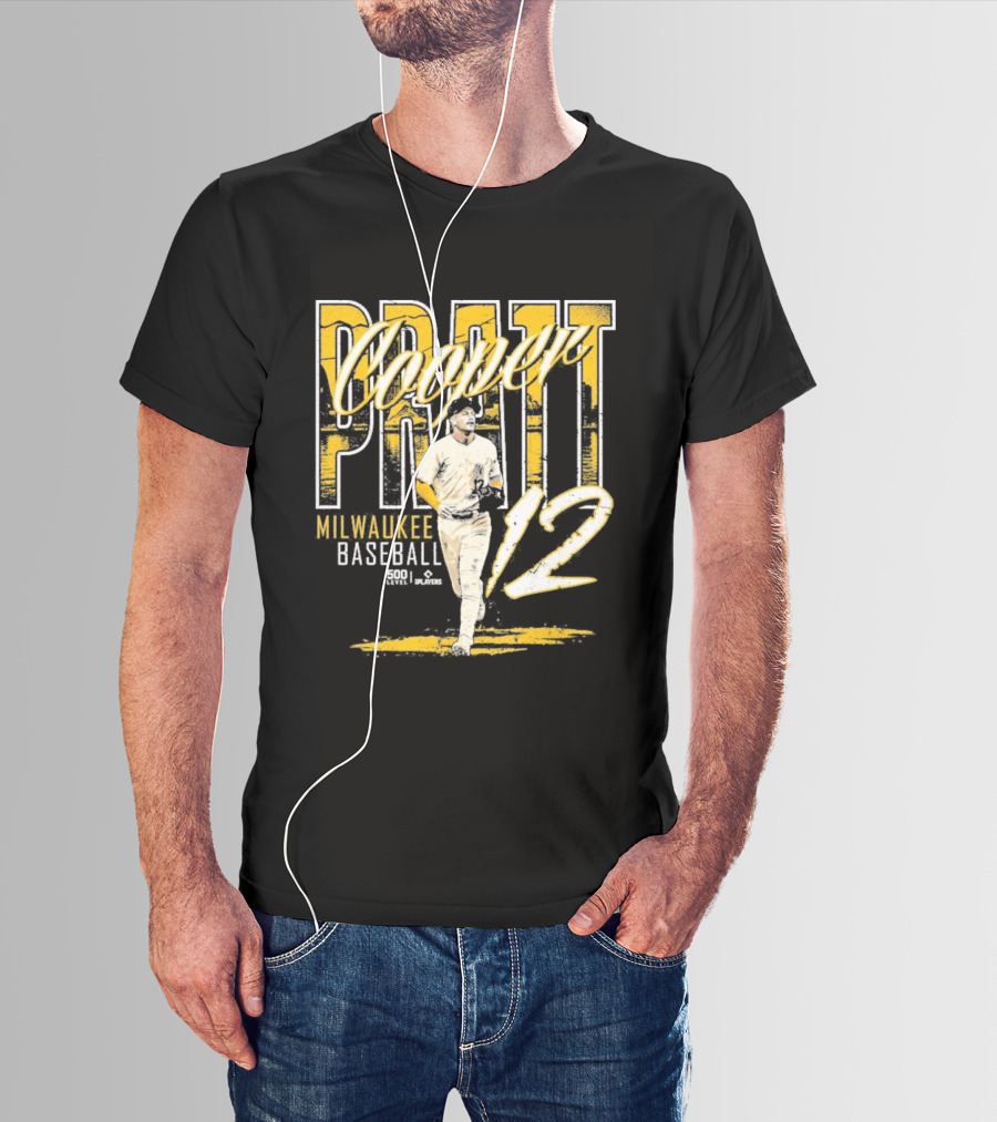 Cooper Pratt Milwaukee Baseball 12 Player Name T-Shirt