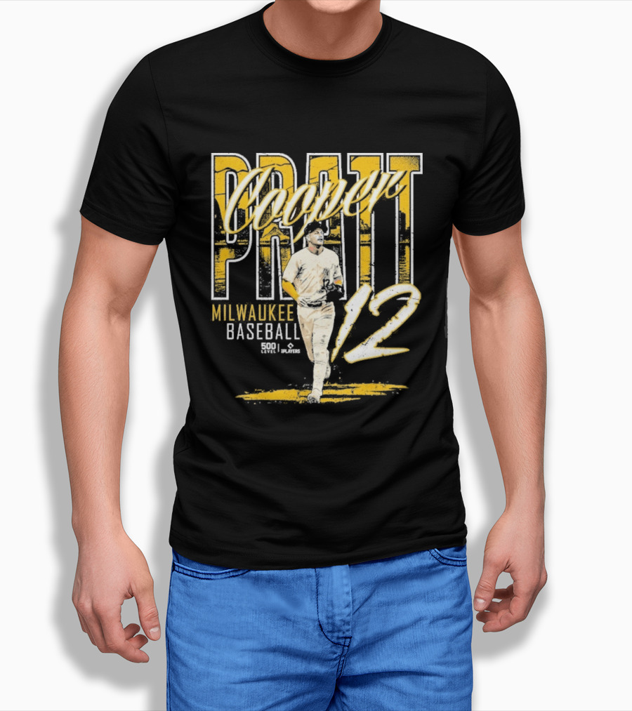 Cooper Pratt Milwaukee Baseball 12 Player Name T-Shirt