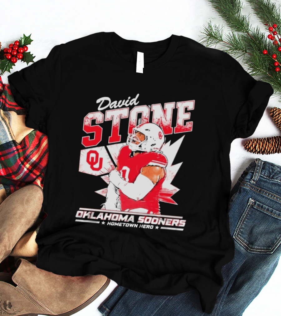 David Stone Oklahoma Sooners Hometown Hero OU Football Star T-Shirt