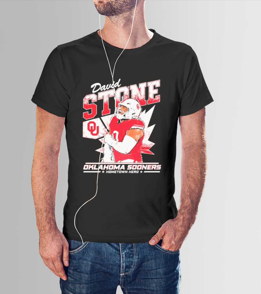 David Stone Oklahoma Sooners Hometown Hero OU Football Star T-Shirt