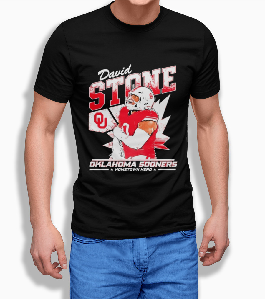 David Stone Oklahoma Sooners Hometown Hero OU Football Star T-Shirt