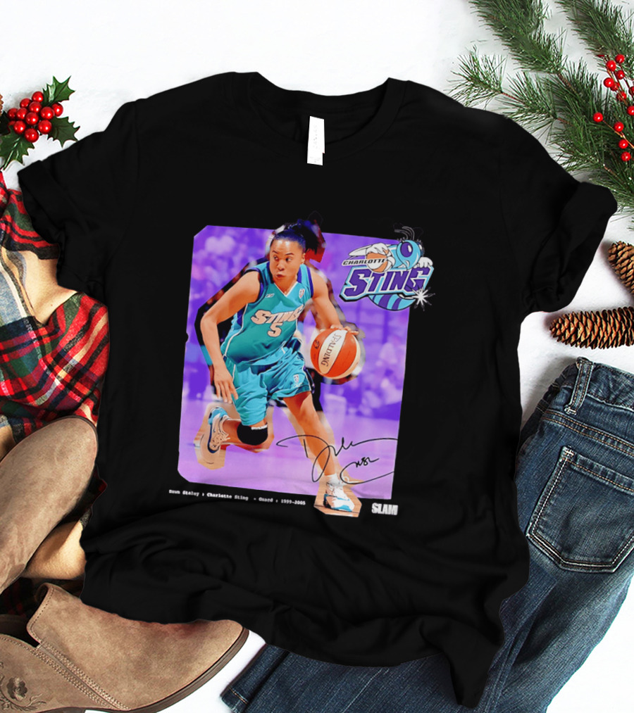Dawn Staley Charlotte Sting WNBA Guard 1999 2005 T-Shirt